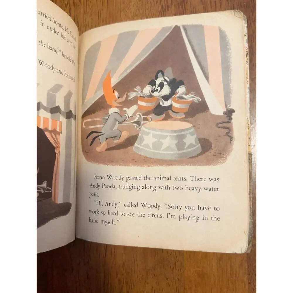 Vintage 1952 Walter Lantz Woody Woodpecker Little Golden Book First Edition